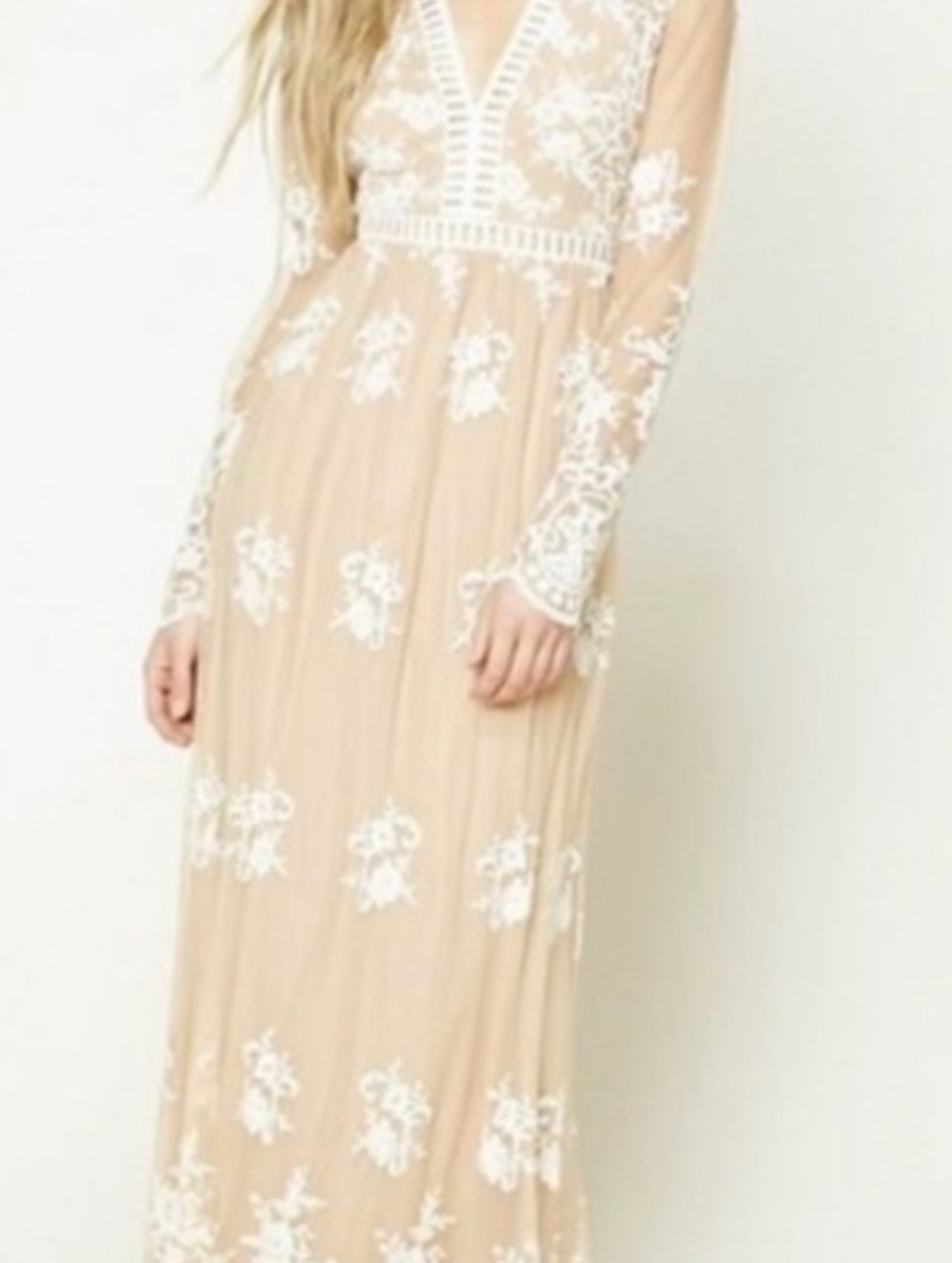 Forever 21 Crochet Lace Maxi Dress - Picture 5 of 14